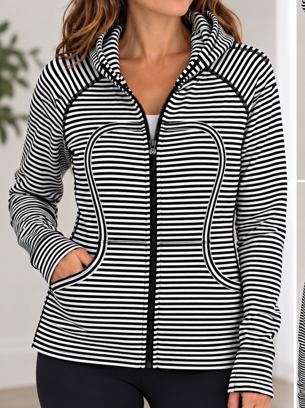 Lululemon Y2K Striped Scuba Hoodie - Excellent Condition